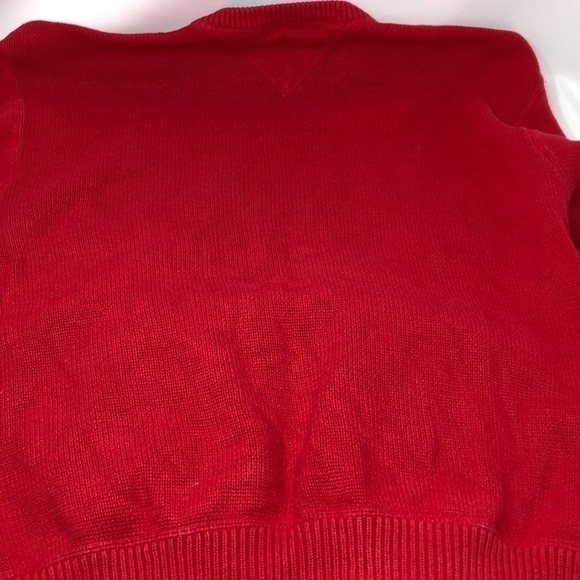 𝅺TOMMY Hilfiger Men's red pullover sweater size L - Picture 5 of 6